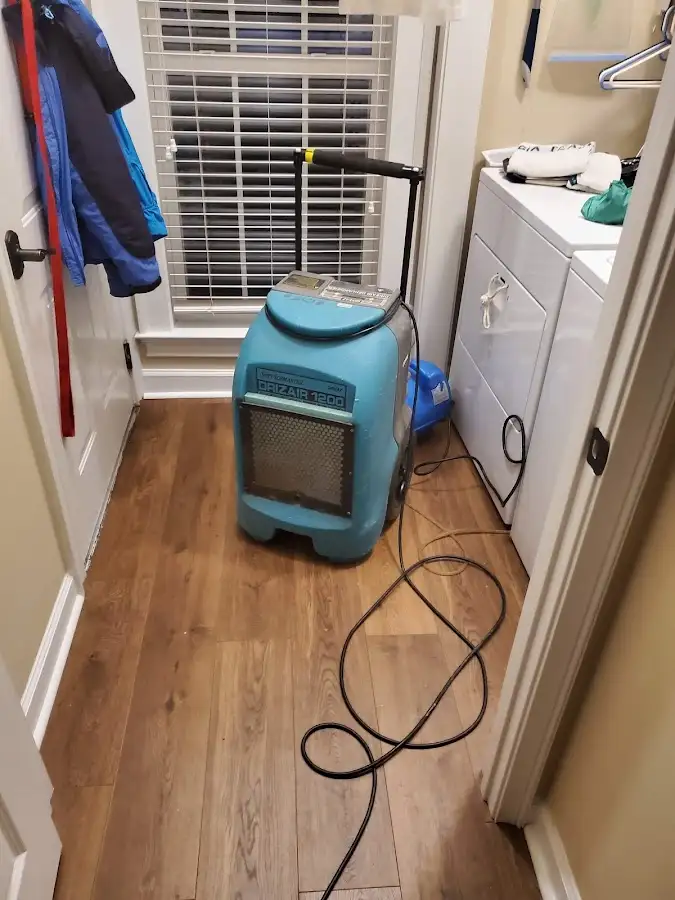 Commercial dehumidifier deployed for Crawl Space Restoration in Hugo